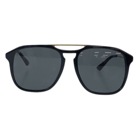 Gucci Black Brown Gold Hardware Plastic Gg0321 S 001 5519 145 Sunglasses